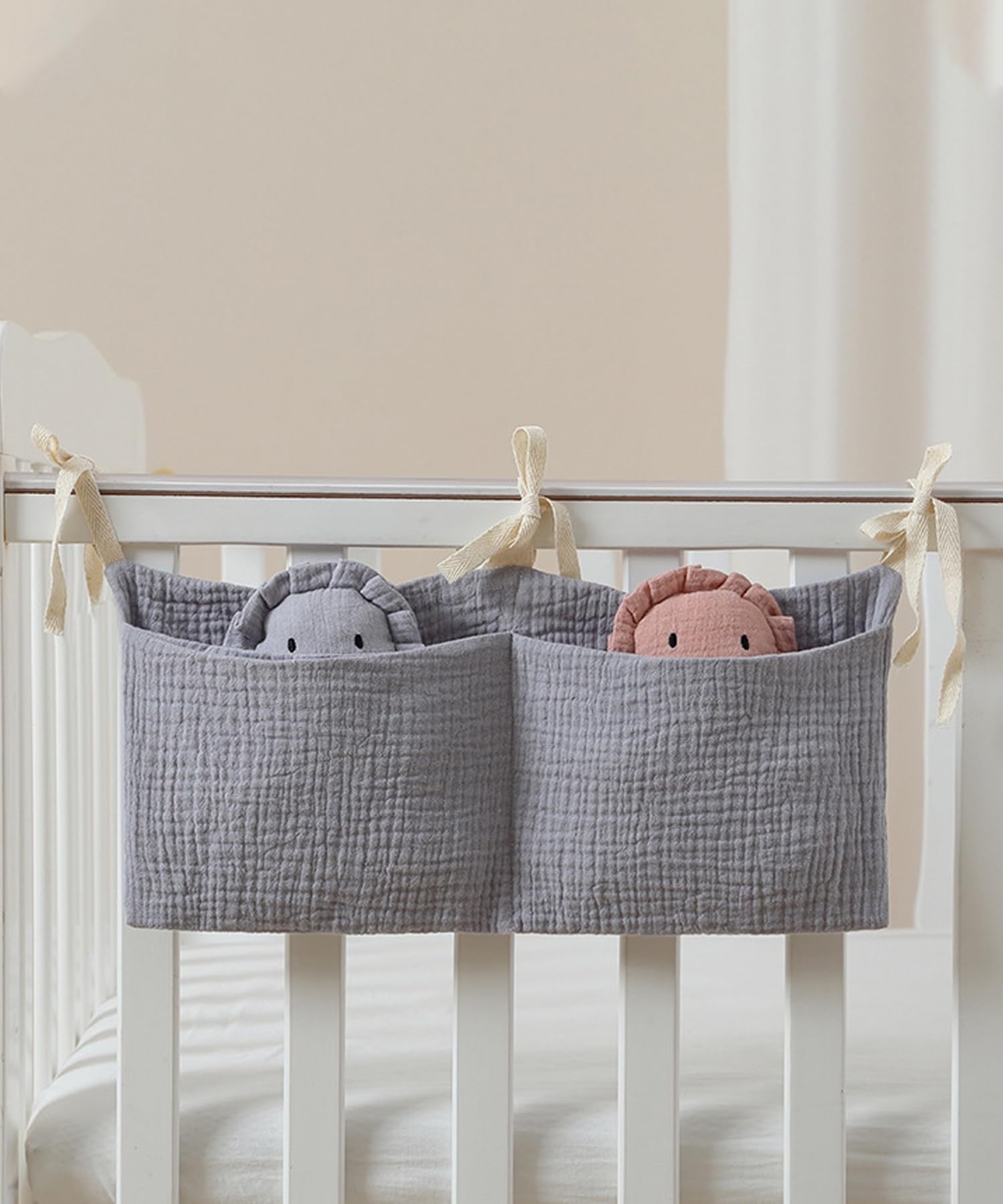 NewLuyer Baby Bedside Hanging Bags Storage Organizer Milk Bottle Toy Crib Baby Nappy-Bag Bed-Bunk Organizing Bag