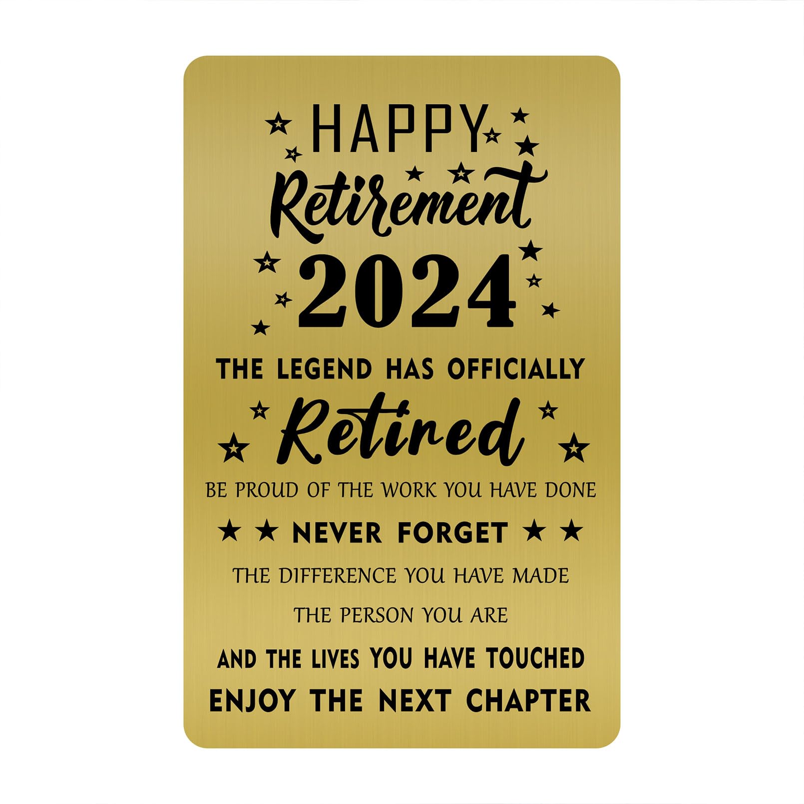 Gezxin Gold Retirement Card 2026 - Men Women Retirement Card - the Legend has Retired Presents, Gold Retirement 2026, 3.35*2.13Inch