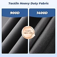 Vista 3 de RVMasking Cubierta para barco pontón con cubierta para motor, 1400D resistente reforzada en el medio, cubierta impermeable para barco de grado