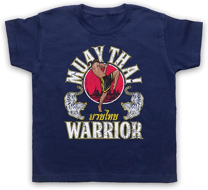 Body Divertido Niño Body Bebé Muay Thai Warrior - Diseño Original Arte Marcial My Icon Art Clothing