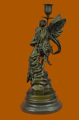 Miniatura 5 de Art Deco - Escultura de bronce de mármol AngelÊ Psique y ErosÊ Figura de estatua Cupido