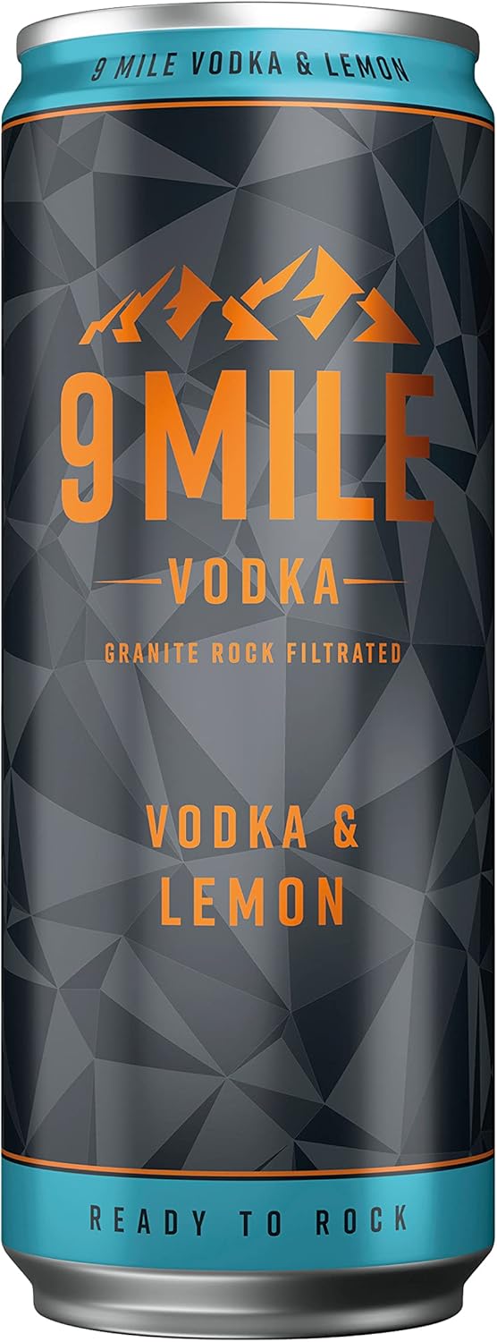 9 MILE Vodka & Lemon (1x0,33 Liter) - Premix in der Dose - 10% ...