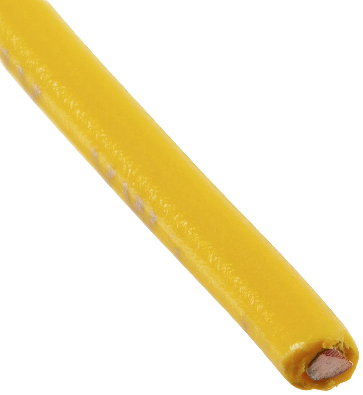 16 AWG Gauge Solid Hook Up Wire, 100 ft Length, Yellow, 0.0508" Diameter, UL1007, 300 Volts