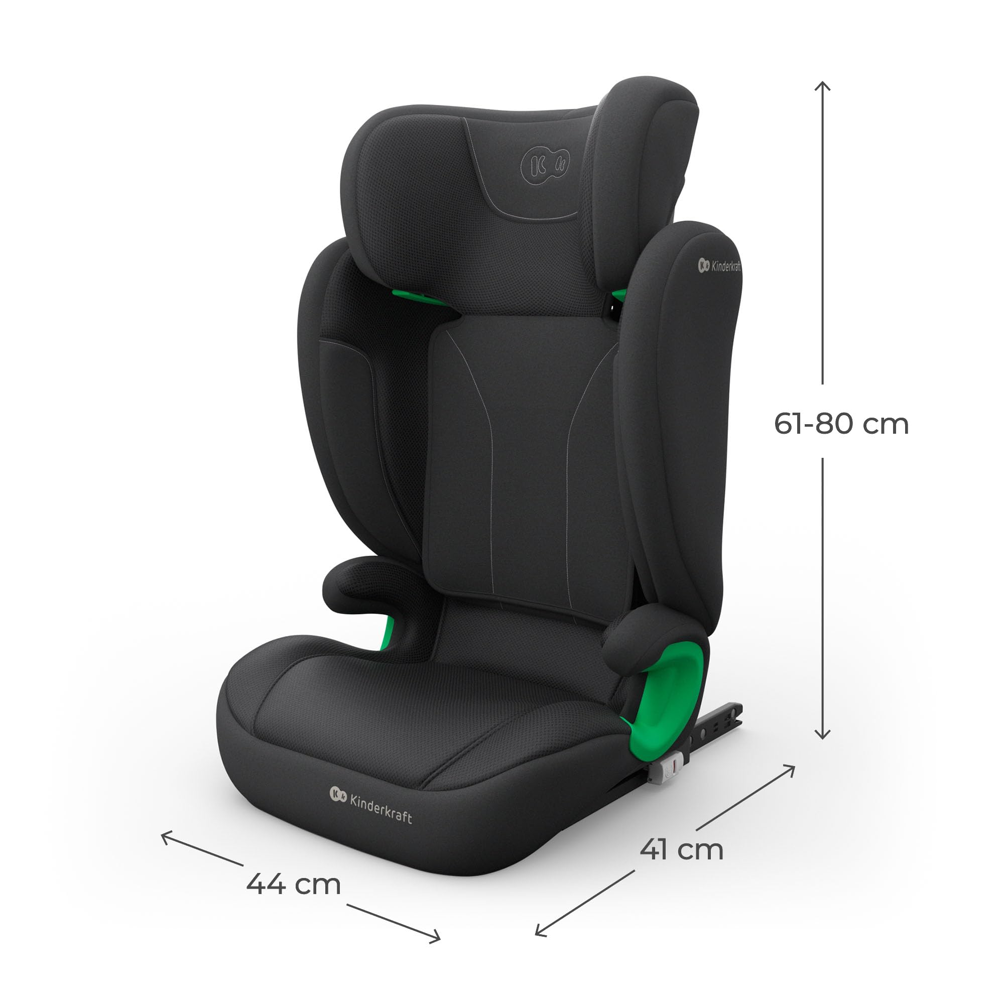 Kinderkraft JUNIOR FIX 2 PRO Kindersitz 100–150 cm ISOFIX H-GUARD SPS Schwarz