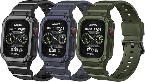 Correa con funda compatible con Apple Watch de 1.772 pulgadas, 1.732 pulgadas, 1.654 pulgadas, iWatch Series 8 7 SE 6 5 4 3 2 1, correa deportiva