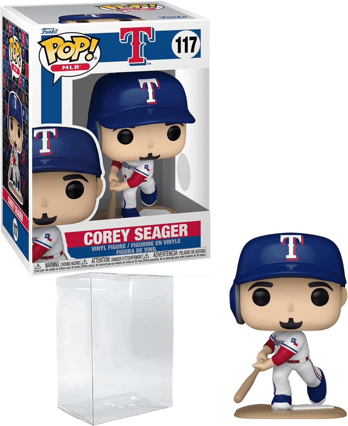 Corey Seager Rangers Funko POP! Protected Bundle Corey Seager Rangers Funko POP! Protected Bundle