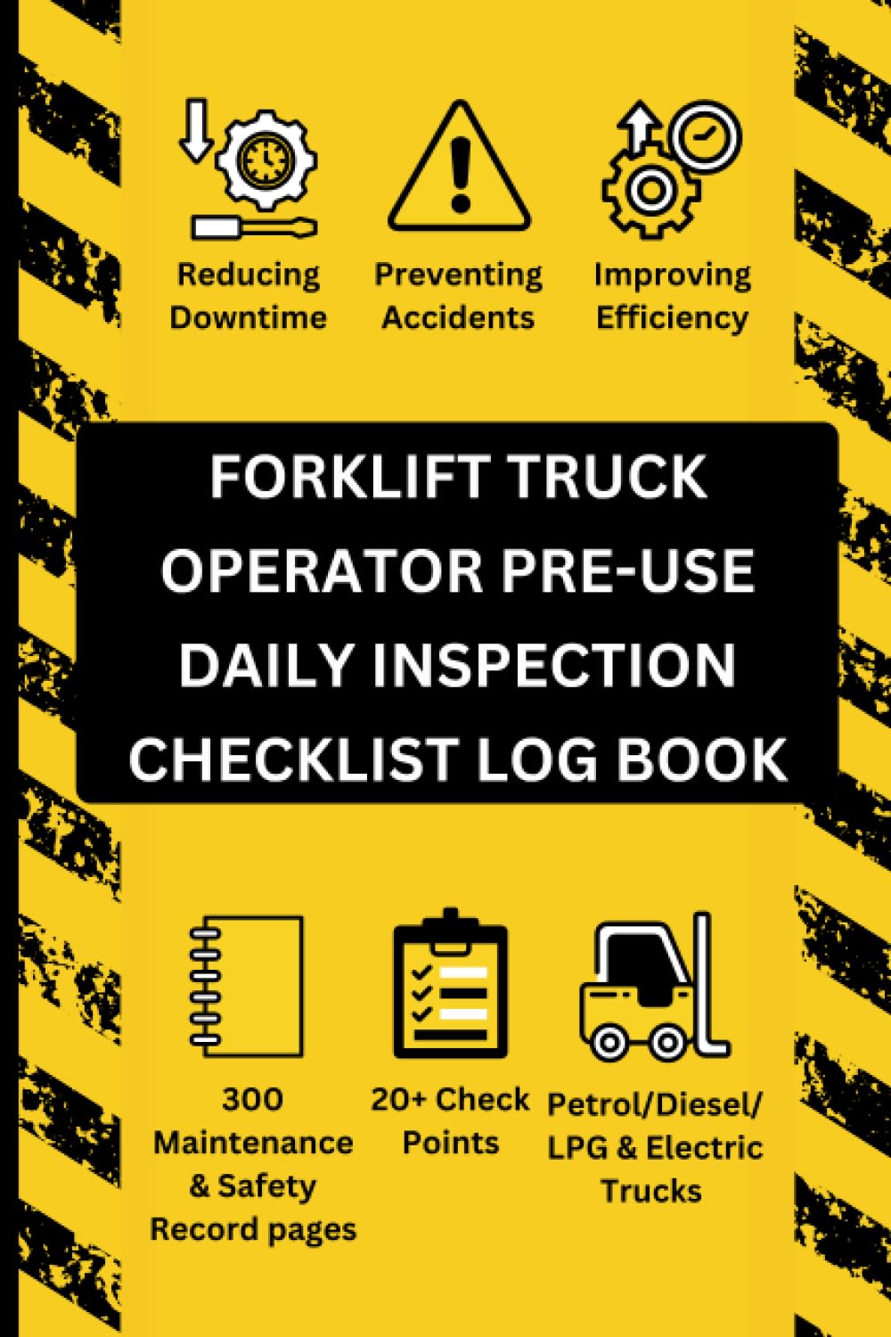 Forklift Truck Operator Preuse Daily Inspection Checklist Log Book