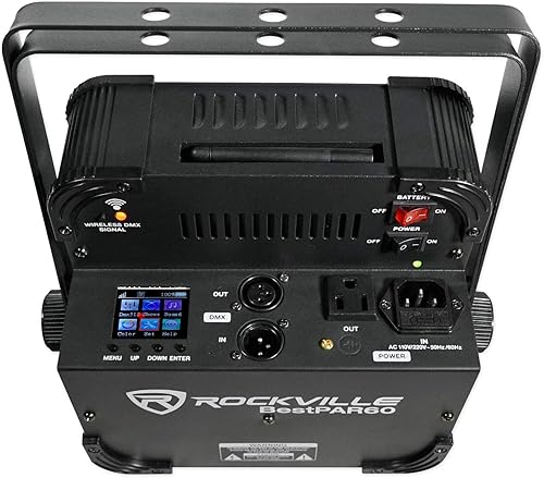 Miniatura 8 de (10) Rockville Best PAR 60 - Luces de lavado recargables con controlador inalámbrico DMX