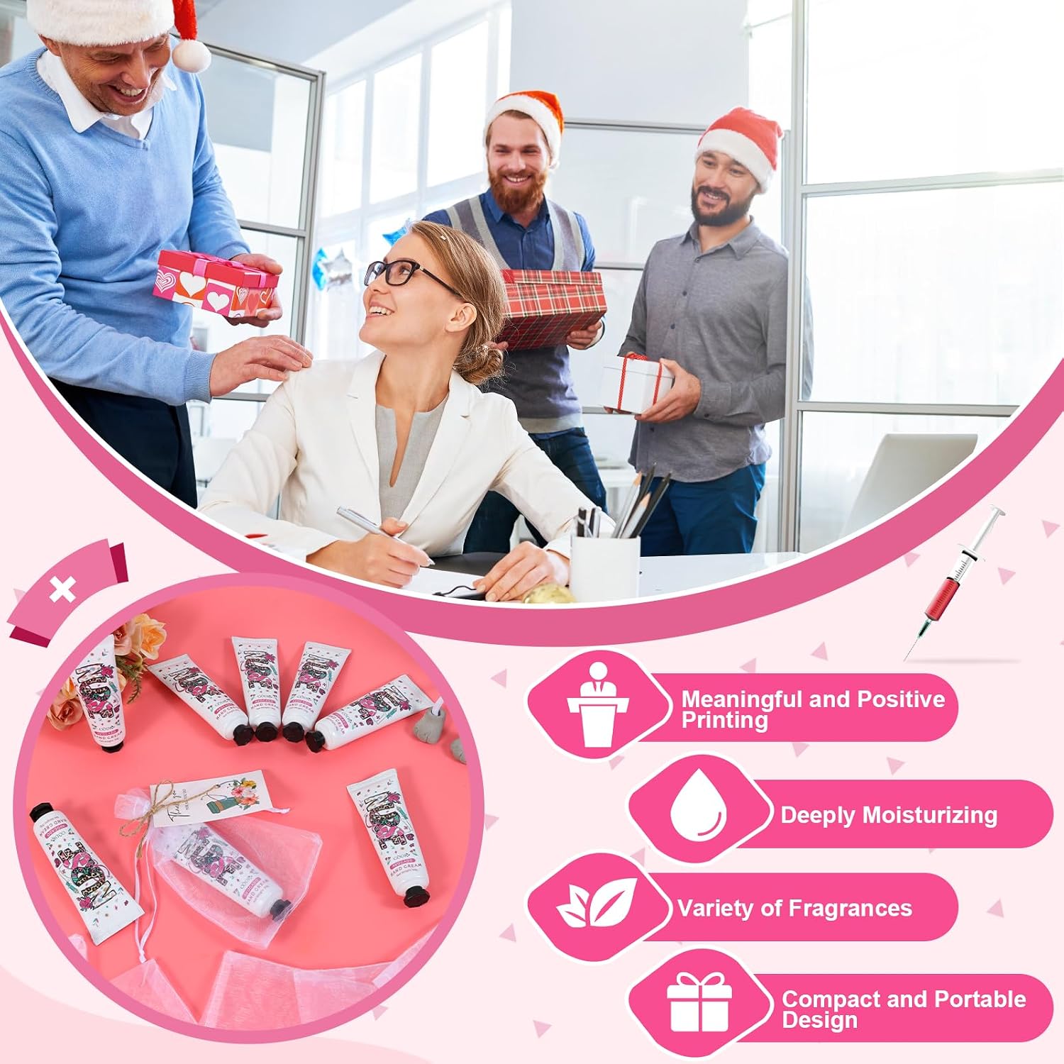 Kolewo4ever 90pcs 30 Sets Nurse Hand Cream Nurse Christmas Gifts Travel Size Hand Lotion for Dry Cracked Hands Gifts for Nursing Graduation Nurses Week New Nurses
