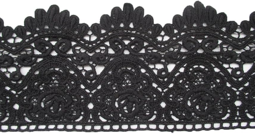 black eyelet lace