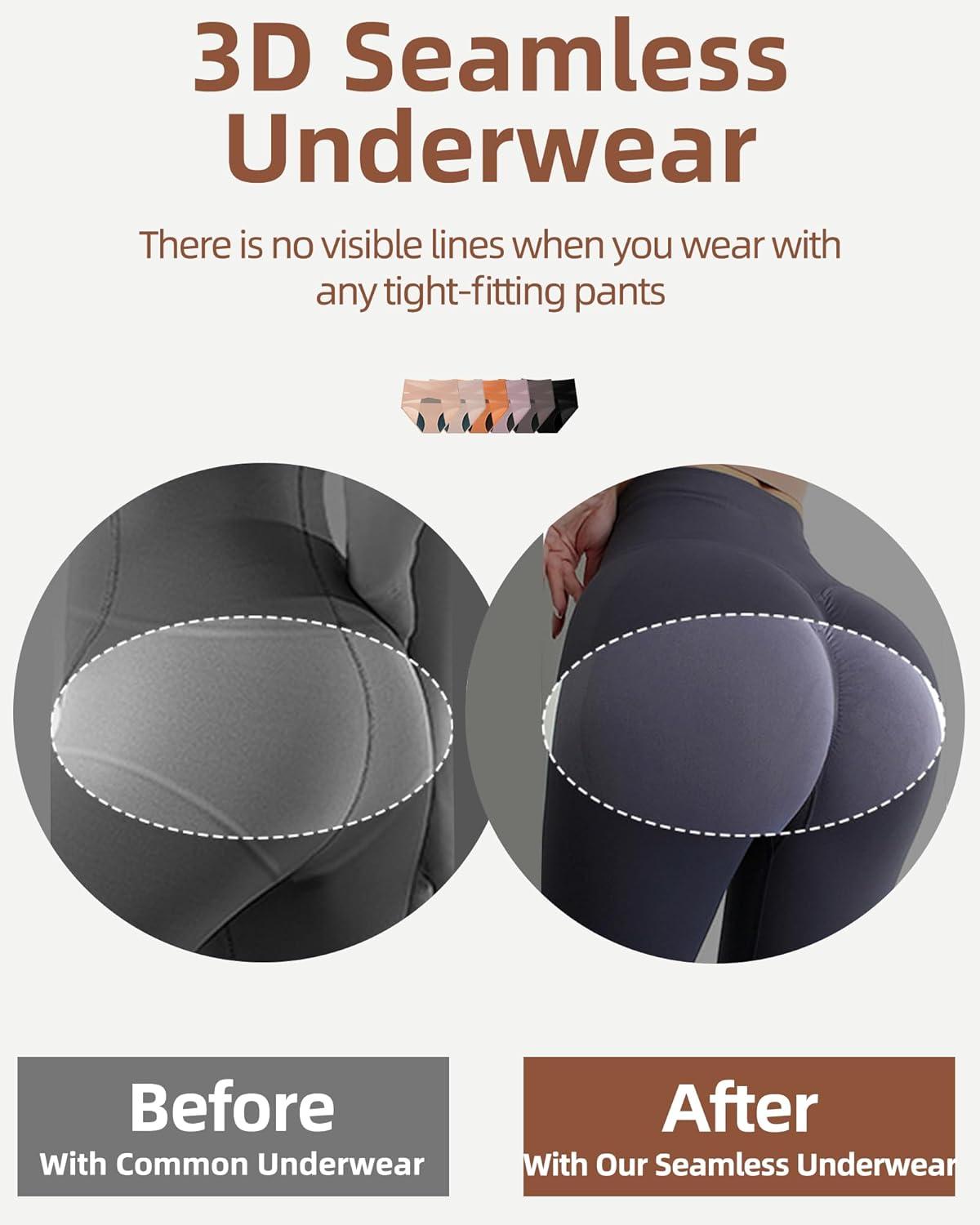 Women Period Underwear High Waisted Tummy Control Panties with Cross-Front Design Breathable Briefs Full Coverage - Image 3