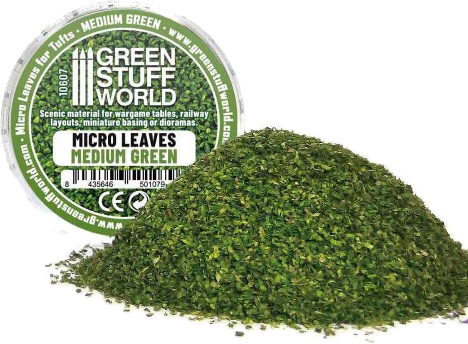 Greenstuff World Micro Leaf Medium Green Scenery Material GSWD-10607