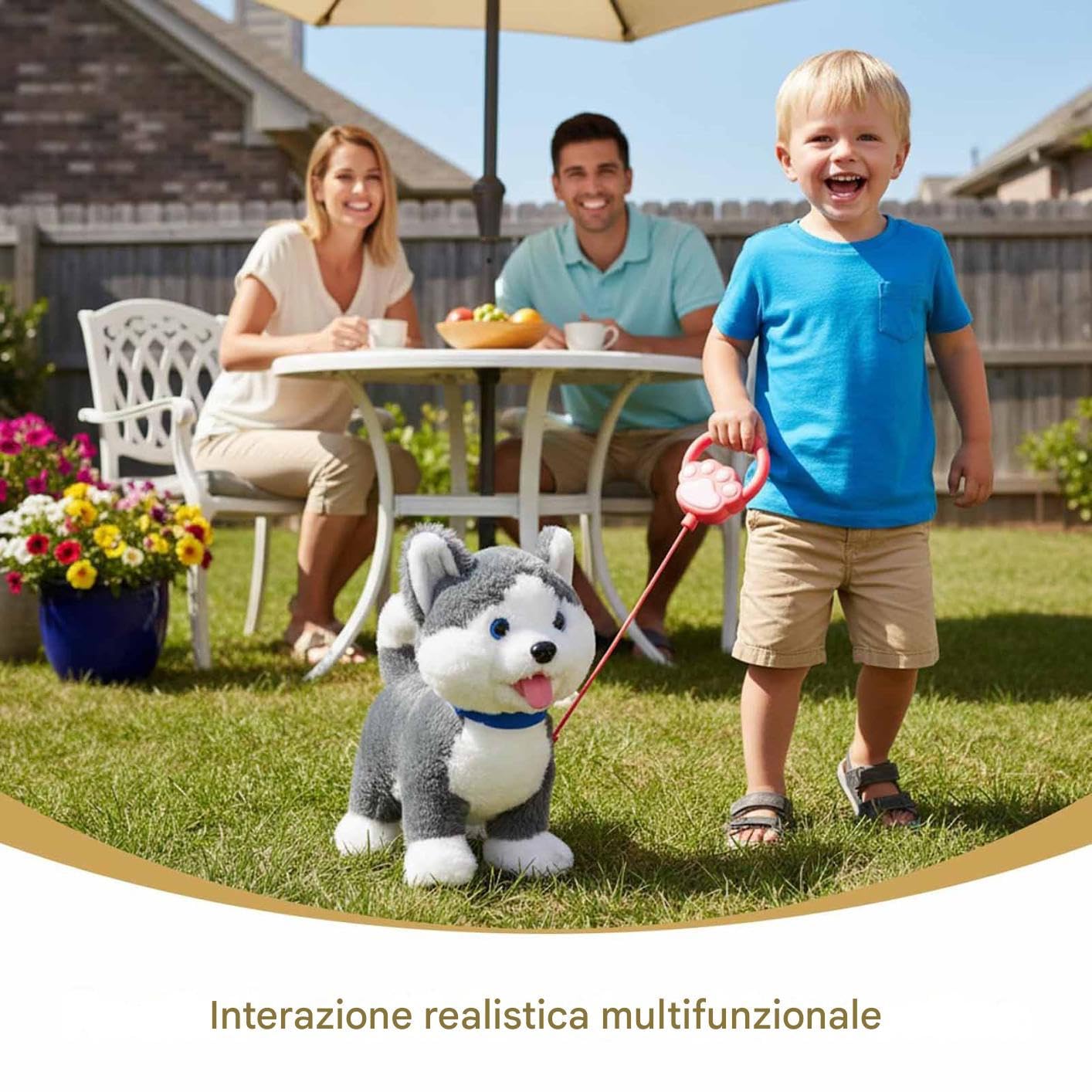 Cachorro Robot Realista Perro Robot Interactivo con Mando a Distancia para