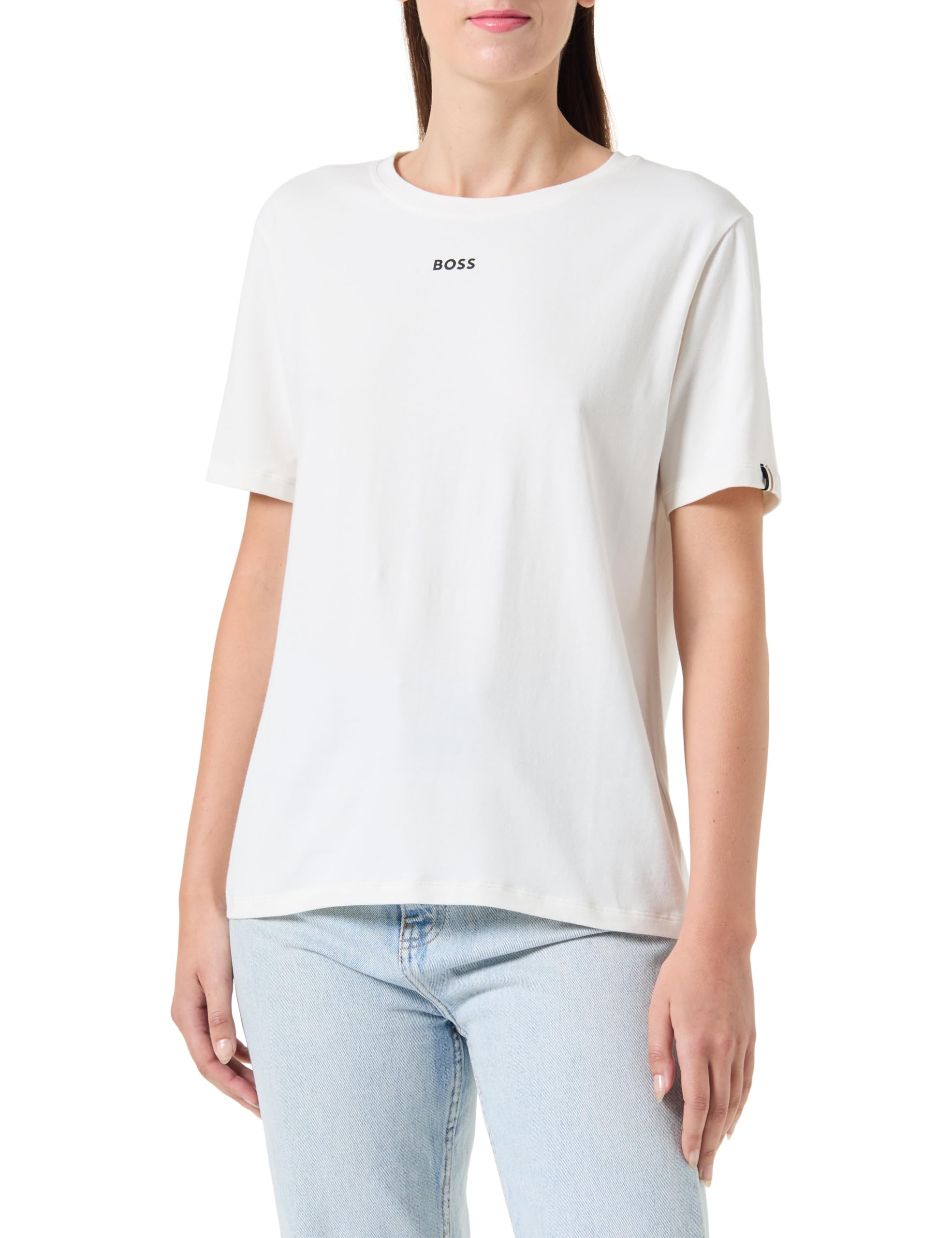 BOSS Women's CI Pyjama T Shirt, Open White119, M