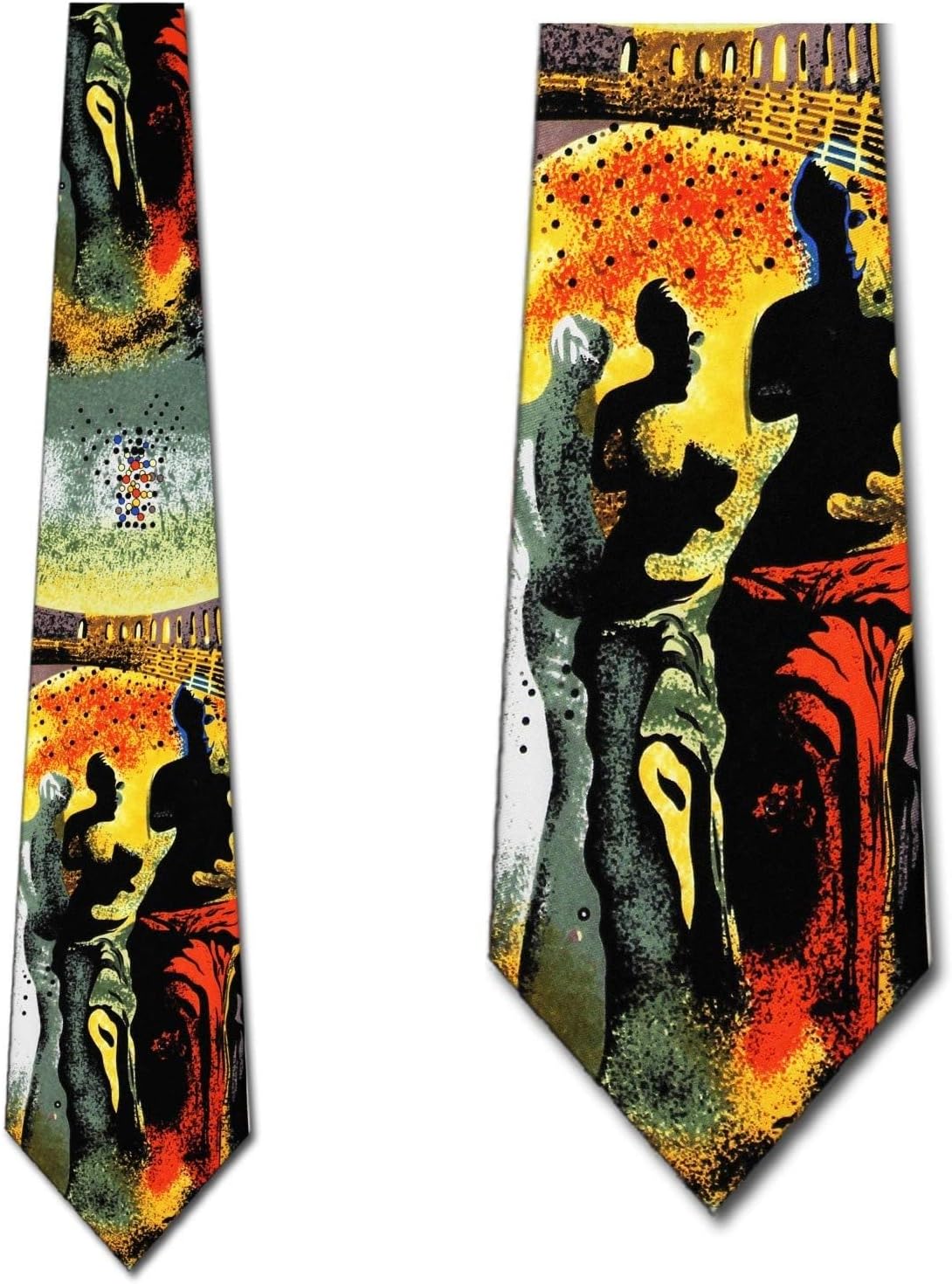 Three Rooker Salvador Dali tie Hallucinogenic tie mens necktie