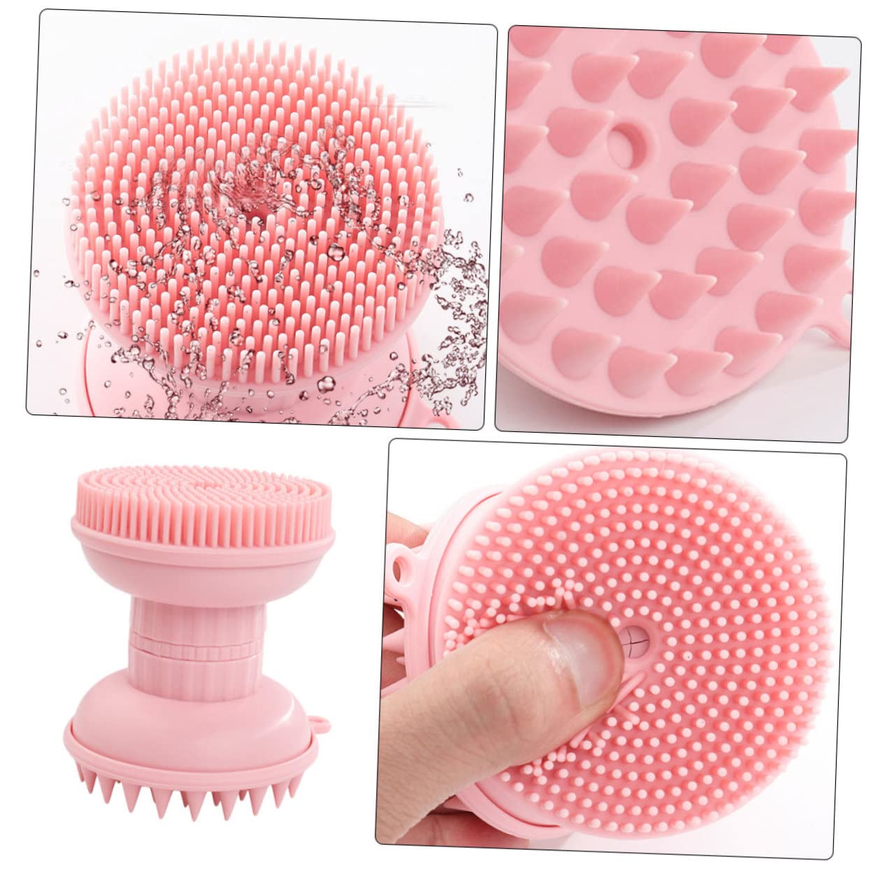 Healeved 3stücke Silikon Gesichtsreinigungsbürste Manuelle Massagebürste Für Gesichtsreinigung Und Hautpflege Doppelseitige Anwendung Geeignet Für Dusche Und Make-up
