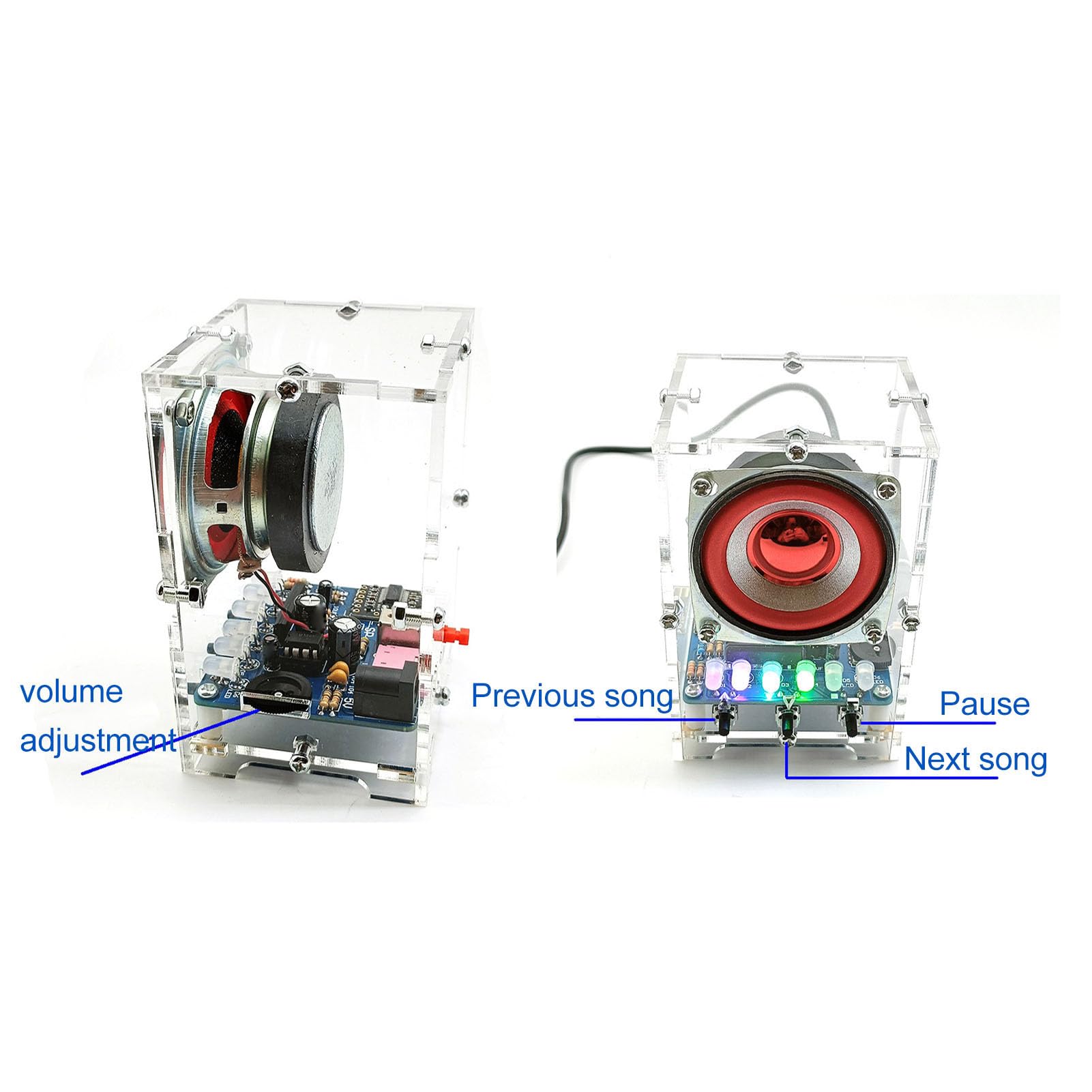 Garosa Zestaw Głośników Bluetooth DIY, Mini Wzmacniacz Elektroniczny, Projekt Lutowniczy, Jakość Stereo, Edukacja