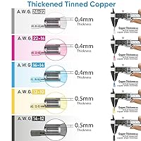 Vista 5 de TICONN 60PCS Heat Shrink Butt Connectors Kit, AWG 14 – 12 Butt Splice, Insulated Waterproof Electrical Marine Automotive Wire Crimp Terminals