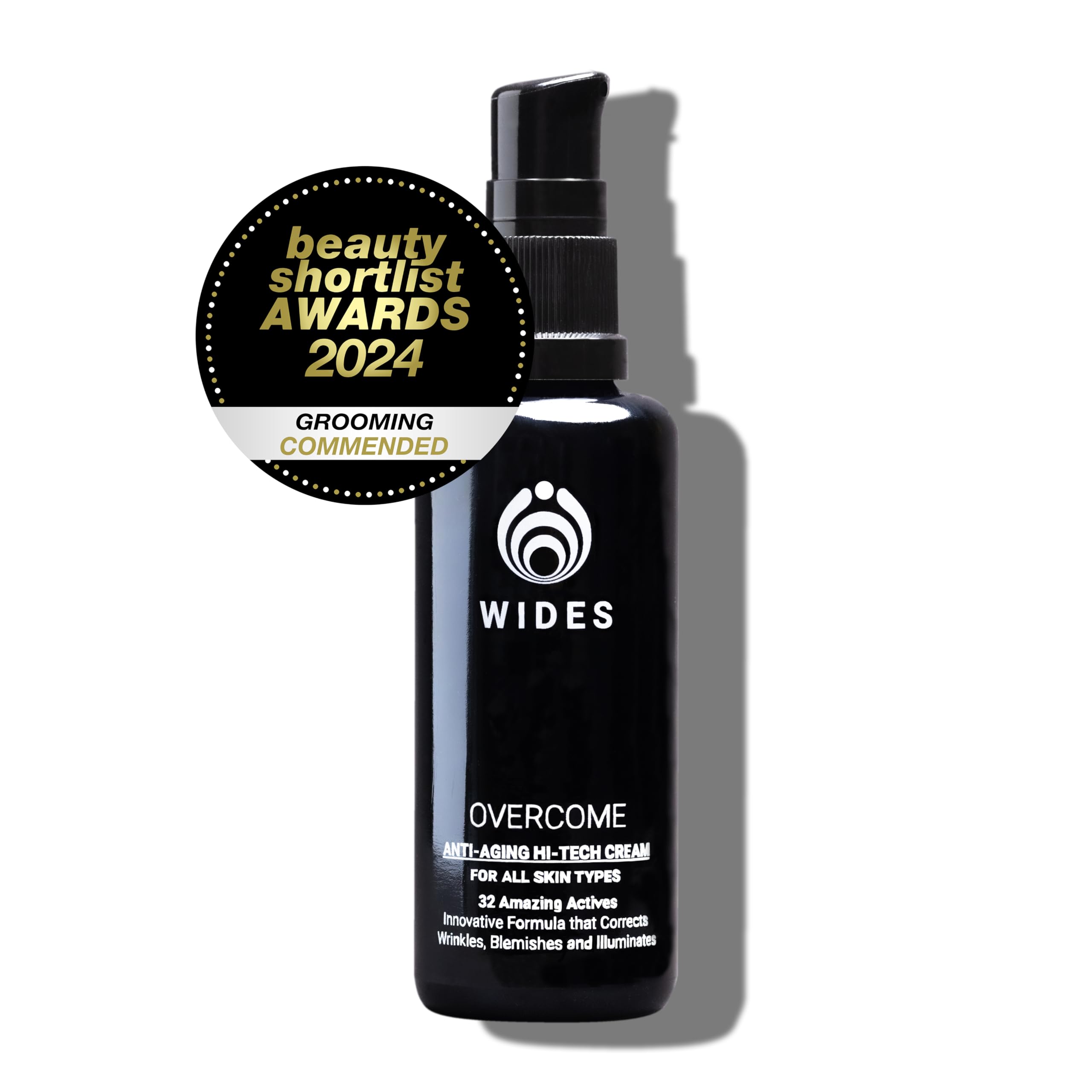 OVERCOME Mejor Crema Antiarrugas para hombre Natural 2024 con 33 Activos Naturales I Anti Edad Hombre I Crema para Hombre Antiarrugas I Crema Hombre Natural