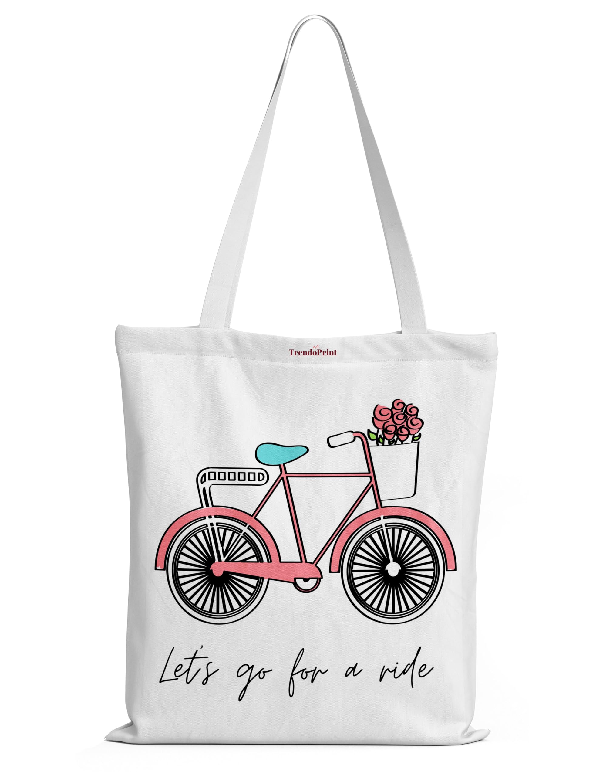 TrendoPrint College Tote Bag, Multi-Purpose Bag, Sturdy Canvas Bag With 15Kgs Capacity Shopping/Grocery Tote Bags For Women, Girls & Mens (NTB19)