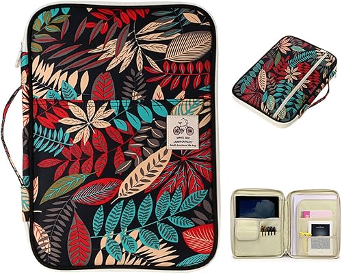 Miniatura 1 de BTSKY - Bolsa de viaje multifuncional para documentos A4, organizador de mano, bolsa de viaje impermeable, estuche con cremallera para Ipads,