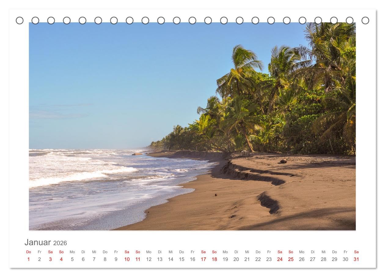 Costa Rica - unterwegs mit Julia Hahn (Tischkalender 2026 DIN A5 quer), CALVENDO Monatskalender: Costa Rica zeichnet sich durch seine artenreiche ... seine abwechslungsreiche Landschaft aus.