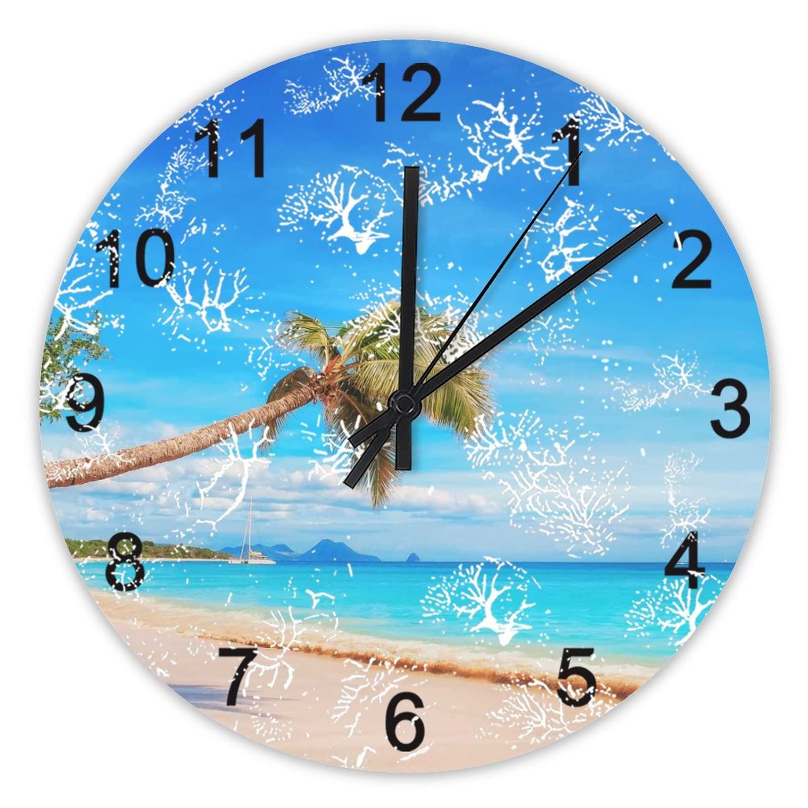 Horloge murale silencieuse sans tic-tac pour retrouver le sommeil au bureau