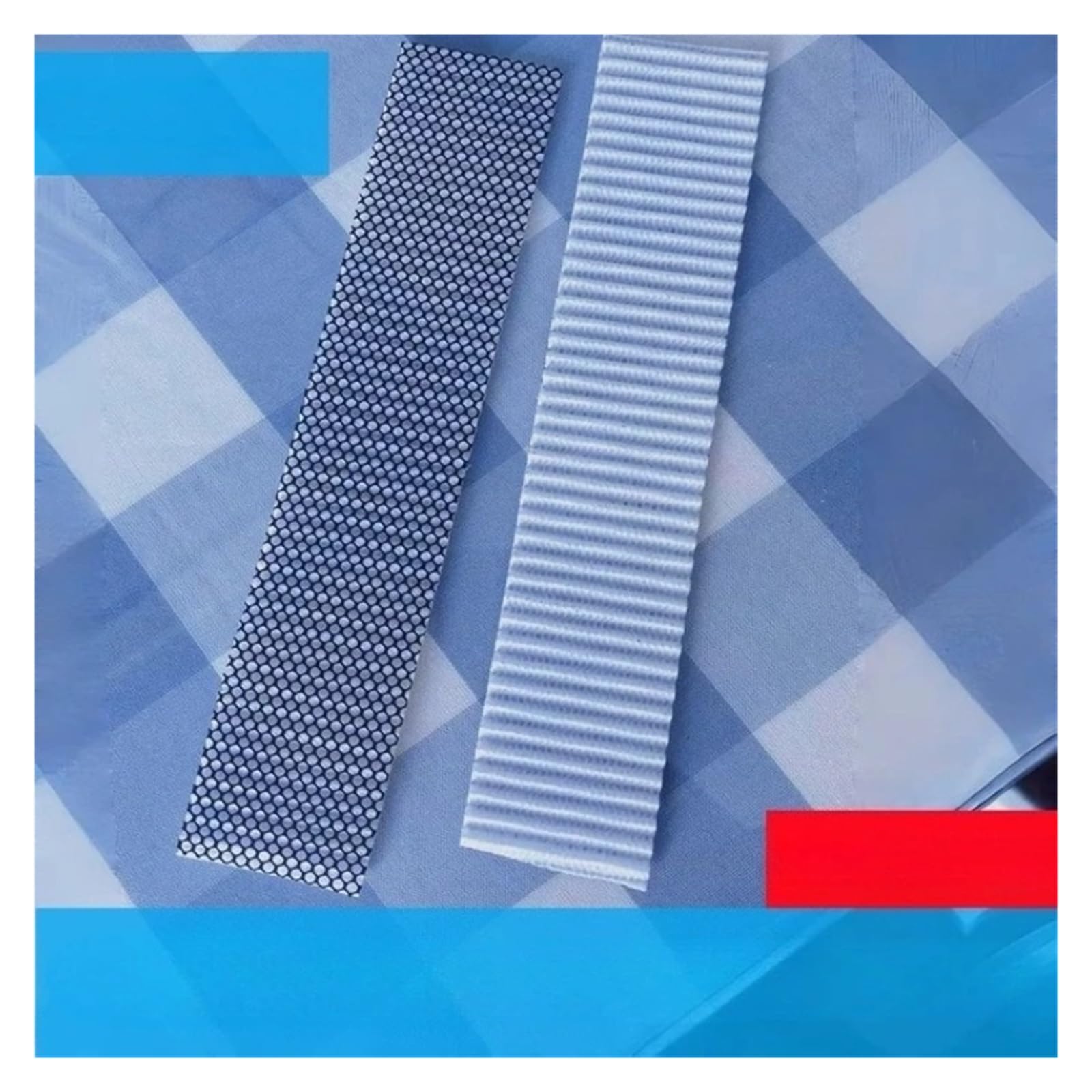 2 pezzi, compatibile con Mitsubishi, filtro del condizionatore d'aria in cotone, rete antipolvere | L 25.5x5cm 2PC