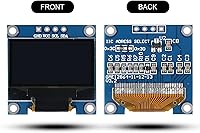 Vista 2 de 6 unids 0.96 pulgadas 12864 128x64 OLED pantalla LCD módulo I2C IIC SSD1306 controlador 4 pines para Arduino Raspberry Pi-luz blanca
