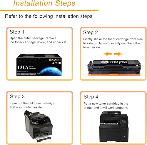 Miniatura 5 de Cartucho de tóner negro 131A CF210A de repuesto para HP131A Pro 200 Color M251nw M251n M251 M276n M276nw Tinta de impresora (paquete de 2)