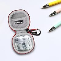 Vista 7 de RLSOCO Funda rígida para audífonos JBL Tune Flex/Tune Flex 2 con cancelación de ruido verdaderamente inalámbricos, color negro, a prueba de golpes