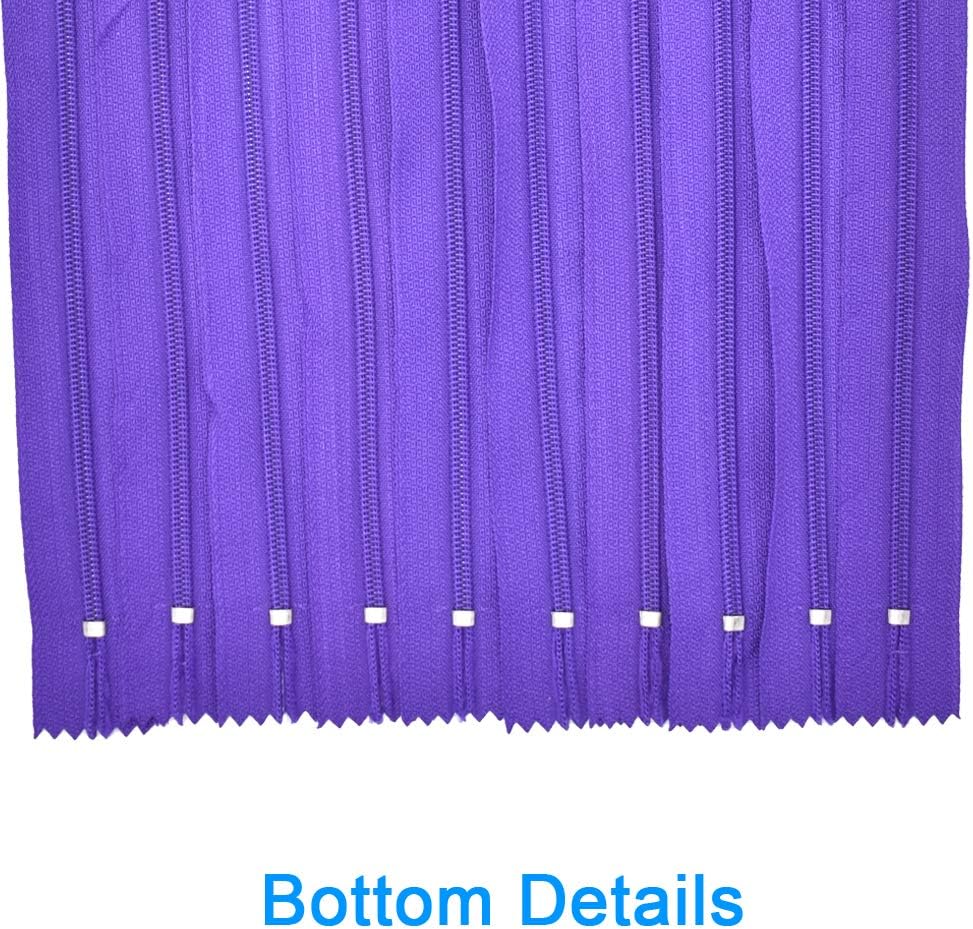 Renashed 60Pcs 12Inch Nylon Coil Zippers for Tailor Sewer Sewing Craft Crafter's Specia (Purple)
