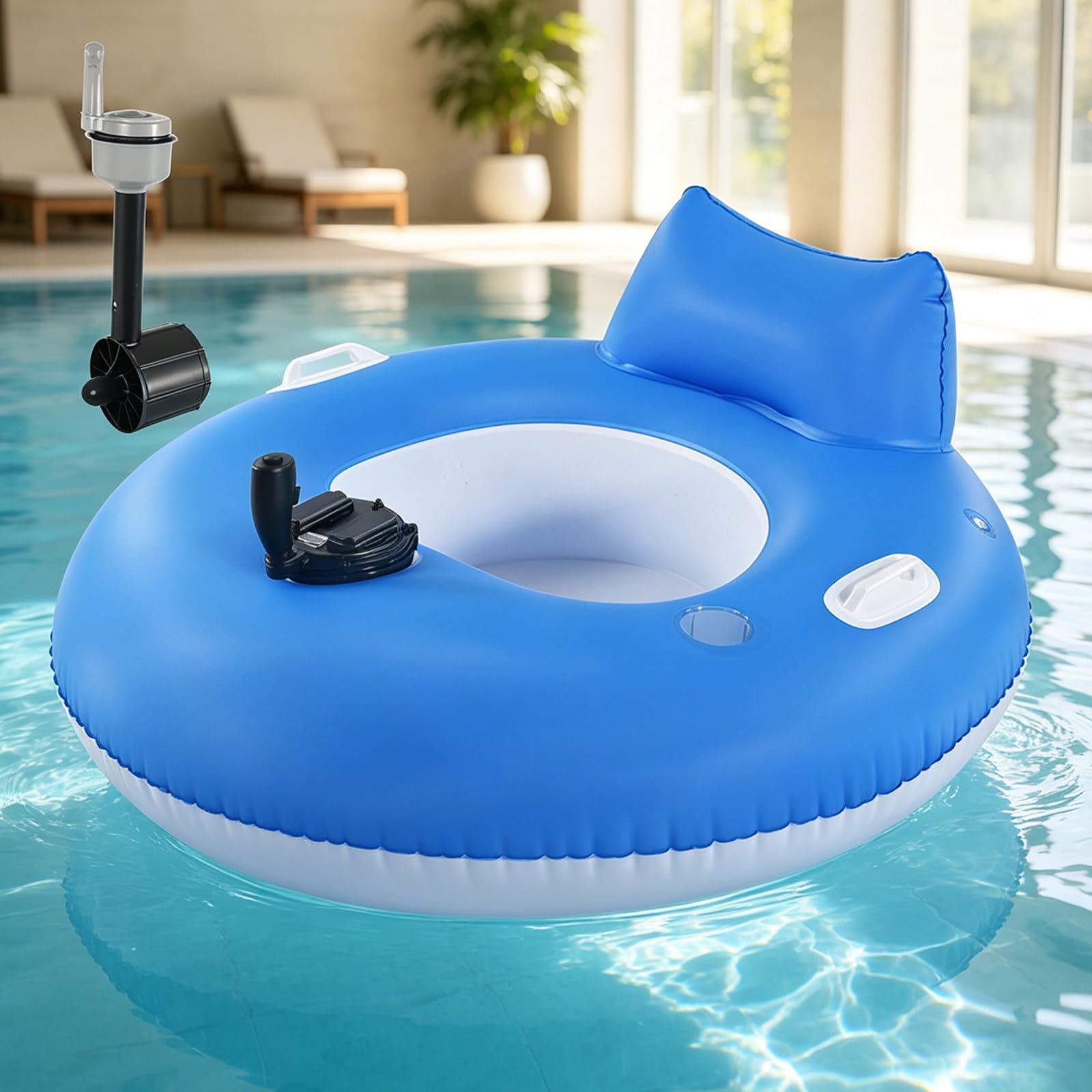 SHAHRYAR Electric Water Floating Lounge Chair, Rechargeable Propeller Drive Function Adrycellbattery