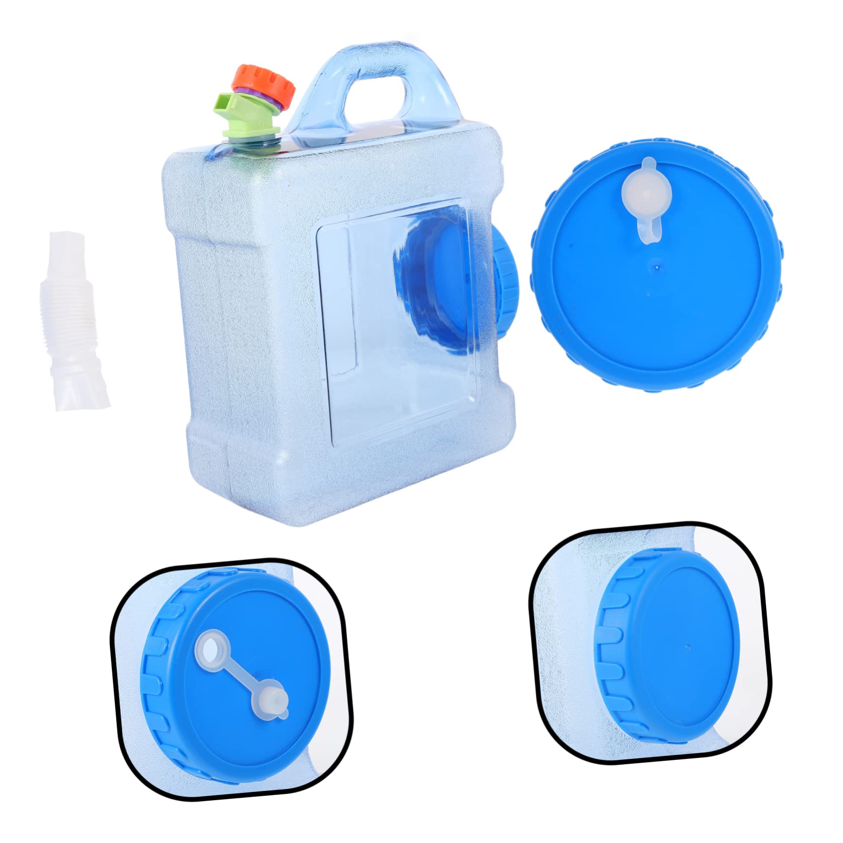 HOODANCOS 1Set Practical Outdoor Camping Water Carrier High Capacity Water Storage Container Lightweight Compact for Hiking Fishing Picnics and Barbecues Blue