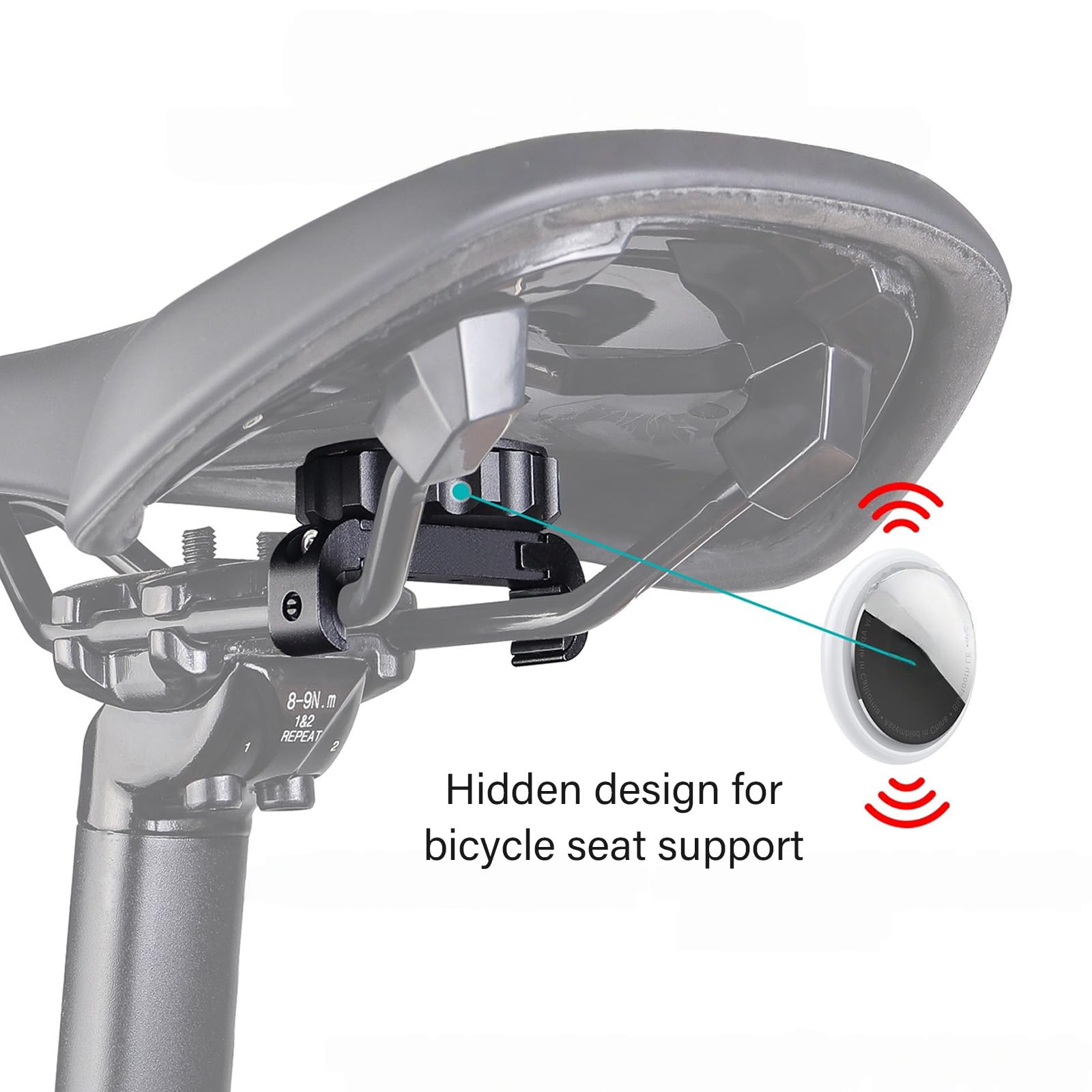 befestigung für fahrradsattel Snorvixre Diebstahlsichere Halterung Fahrradsattel, ABS Metallhalterung, werkzeuglose, sichere Installation, Diebstahlsicherung für Fahrradsättel, 24 ZOLL FAHRRAD SHIMANO Taschen Handschuhgröße:XS | 6