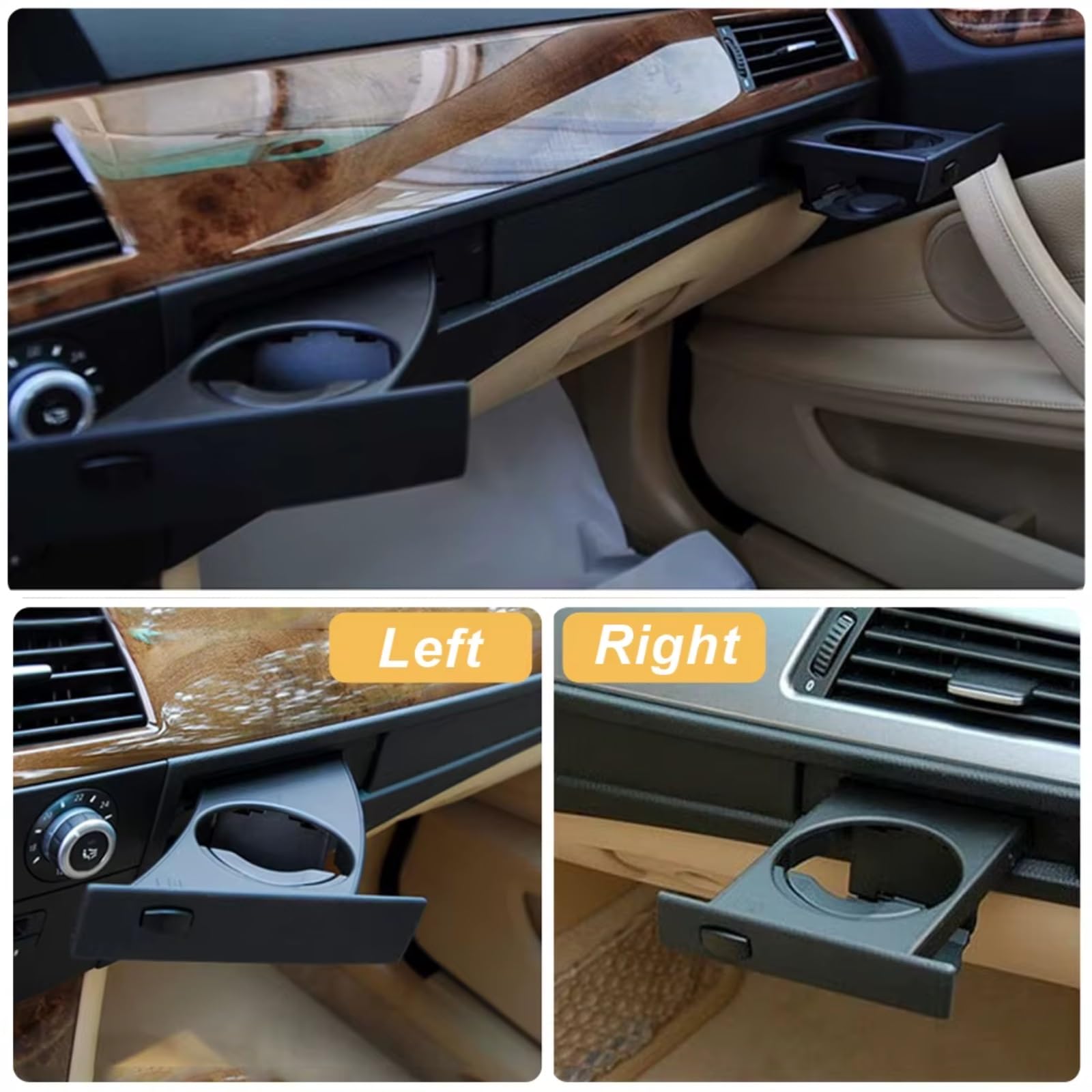 Auto Innenraum Zubehör Compatibile Con BMW Per 535 2008-2010 545 2004 2005 550 Per M5 2006-2010 Accessori Portabevande Per Tazza Acqua Anteriore Per Auto 51459125622