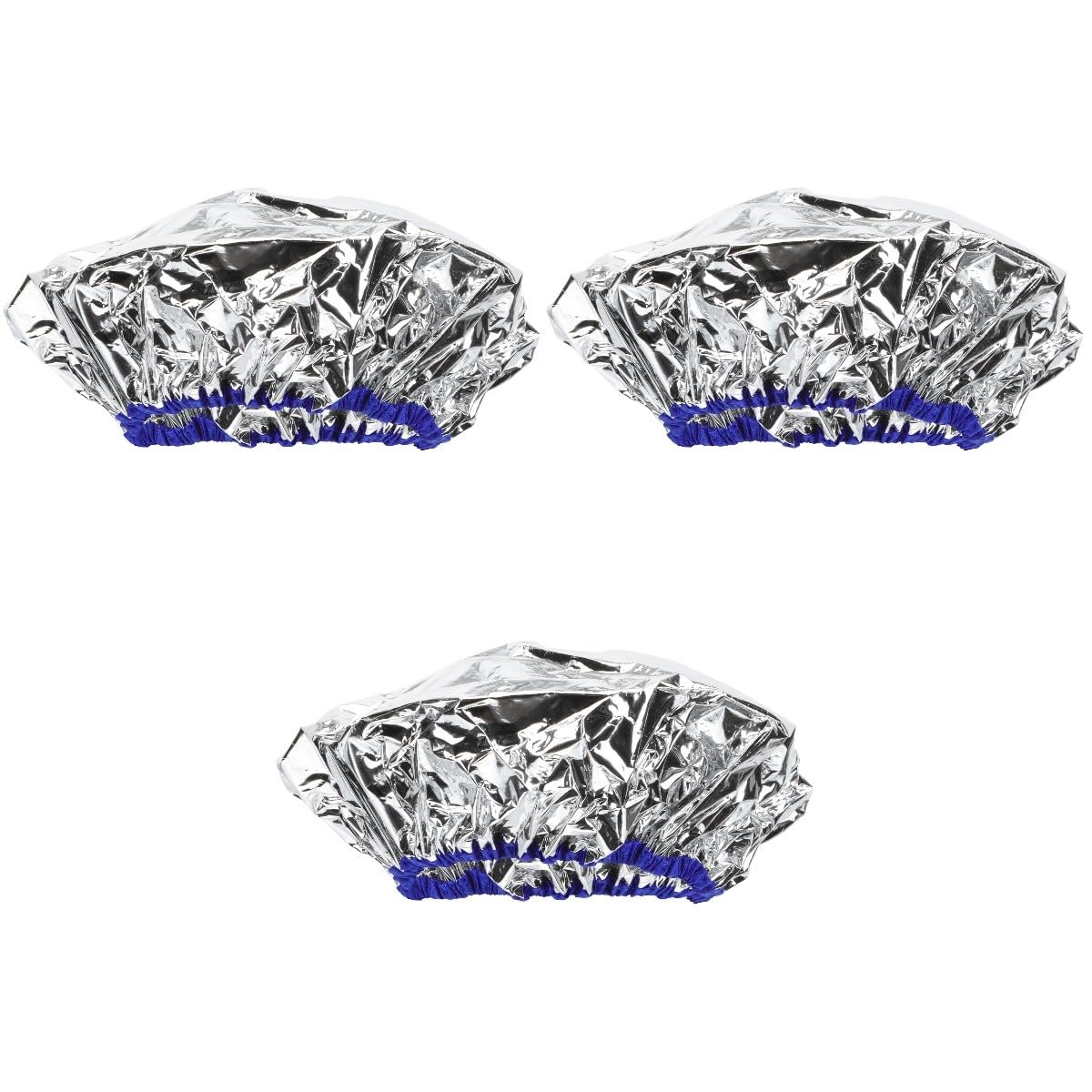 MAGICLULU 3 Piezas De Gorro De Peluquería Plateado Para Acondicionamiento Profundo A Temperatura Constante Gorros De Aluminio Para Un Fácil Procesamiento Del Cabello.