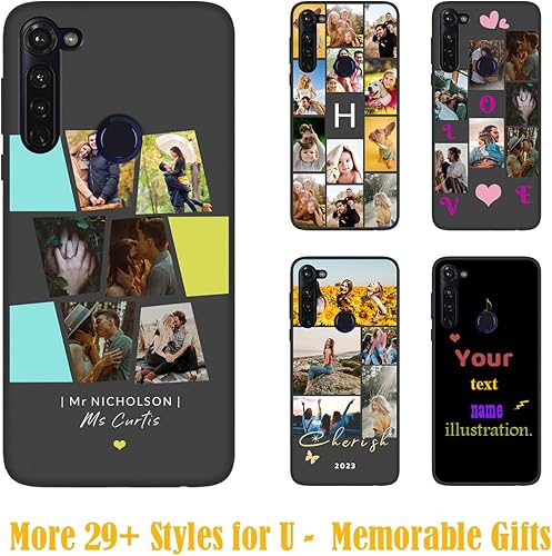 Vista 239 de Funda personalizada para Motorola Moto G Stylus 2021 con nombre de foto, texto y foto, GStylus personalizado -21 funda suave y fina (negro) de 6.8