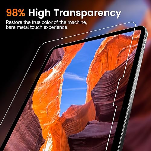 Vista 5 de PandaShield Paquete de 2 Protectores de Pantalla de Vidrio Templado 9H+ para iPad Air M3/M2 (11 pulgadas, 7ª/6ª Gen, 2025/2024) - Caja de HD