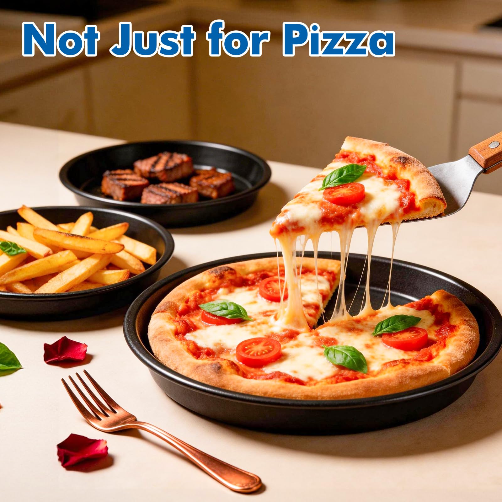 Airfryer Accessori per Philips Airfryer Dual Basket 3000 Series, NA350/NA352/NA353, 9L, 2 cestini, stampo in silicone per friggitrice ad aria calda, con griglia, teglia per pizza, stampo per pane