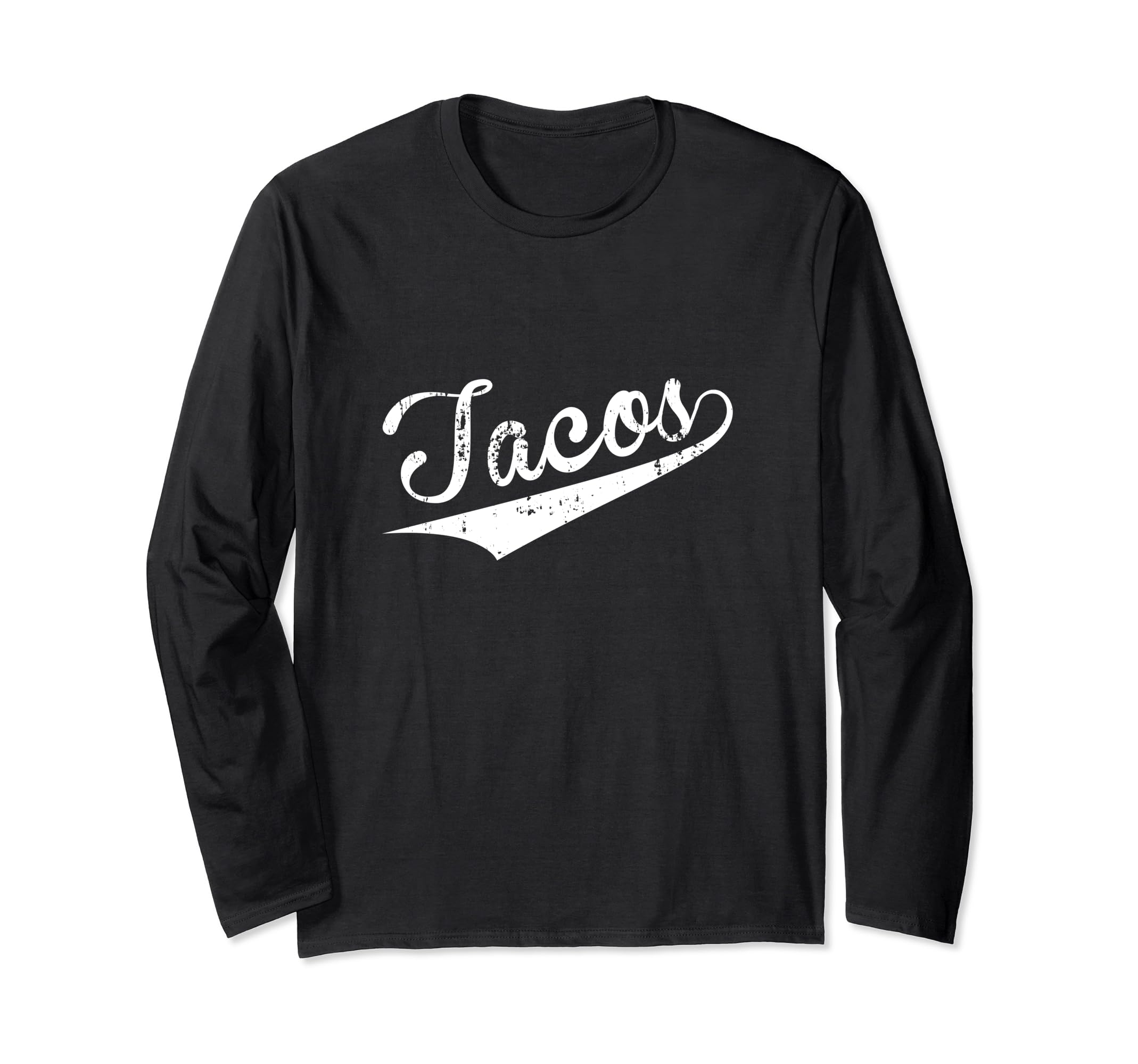 Team Tacos Vintage Style Taco Lover Long Sleeve T-Shirt