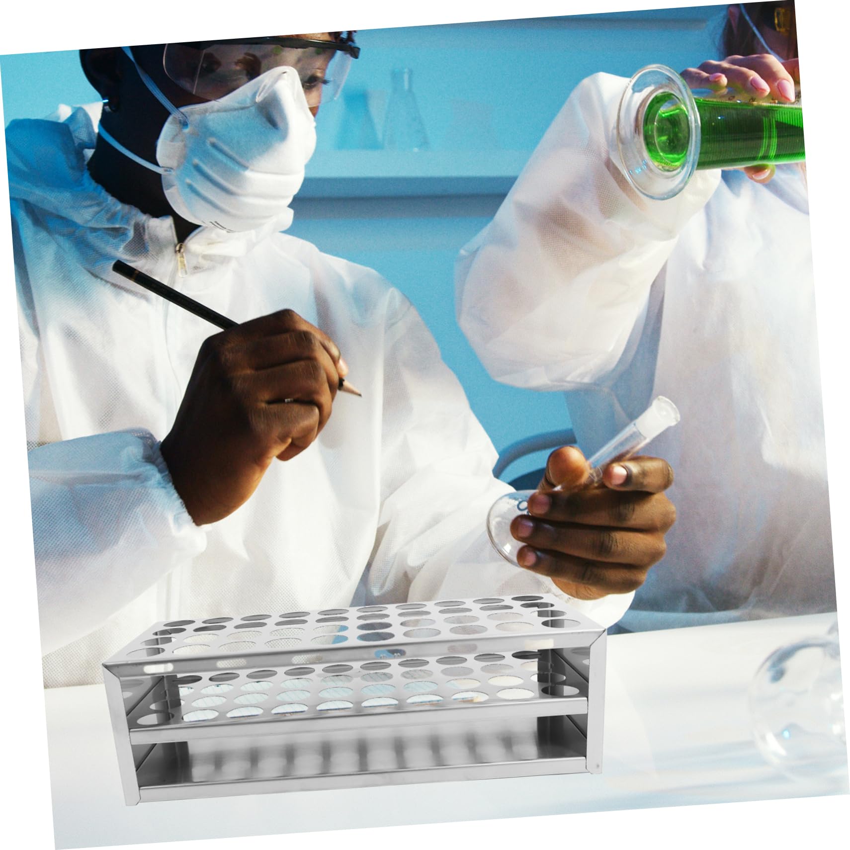 iplusmile 4stücke Test Tube Rack Aus Edelstahl Fächer Reagenzglasgestell Für Labore Hochtemperaturbeständig Leicht Zu Reinigen Stabil Und Zuverlässig Für Röhrchen Für Experimente Und