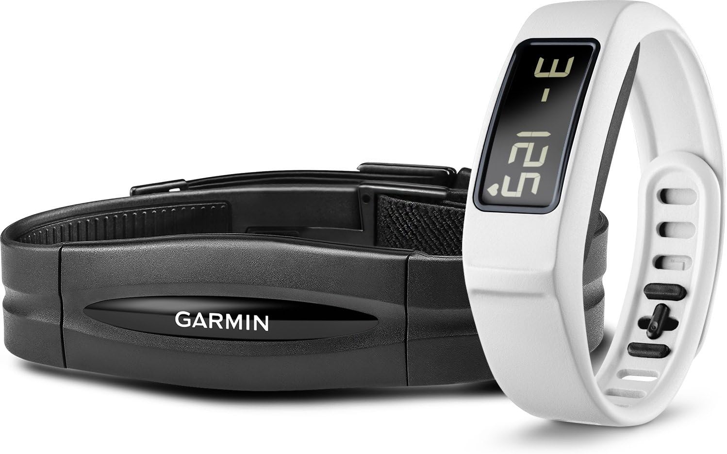 Garmin vívofit 2 Bundle with Heart Rate Monitor, White