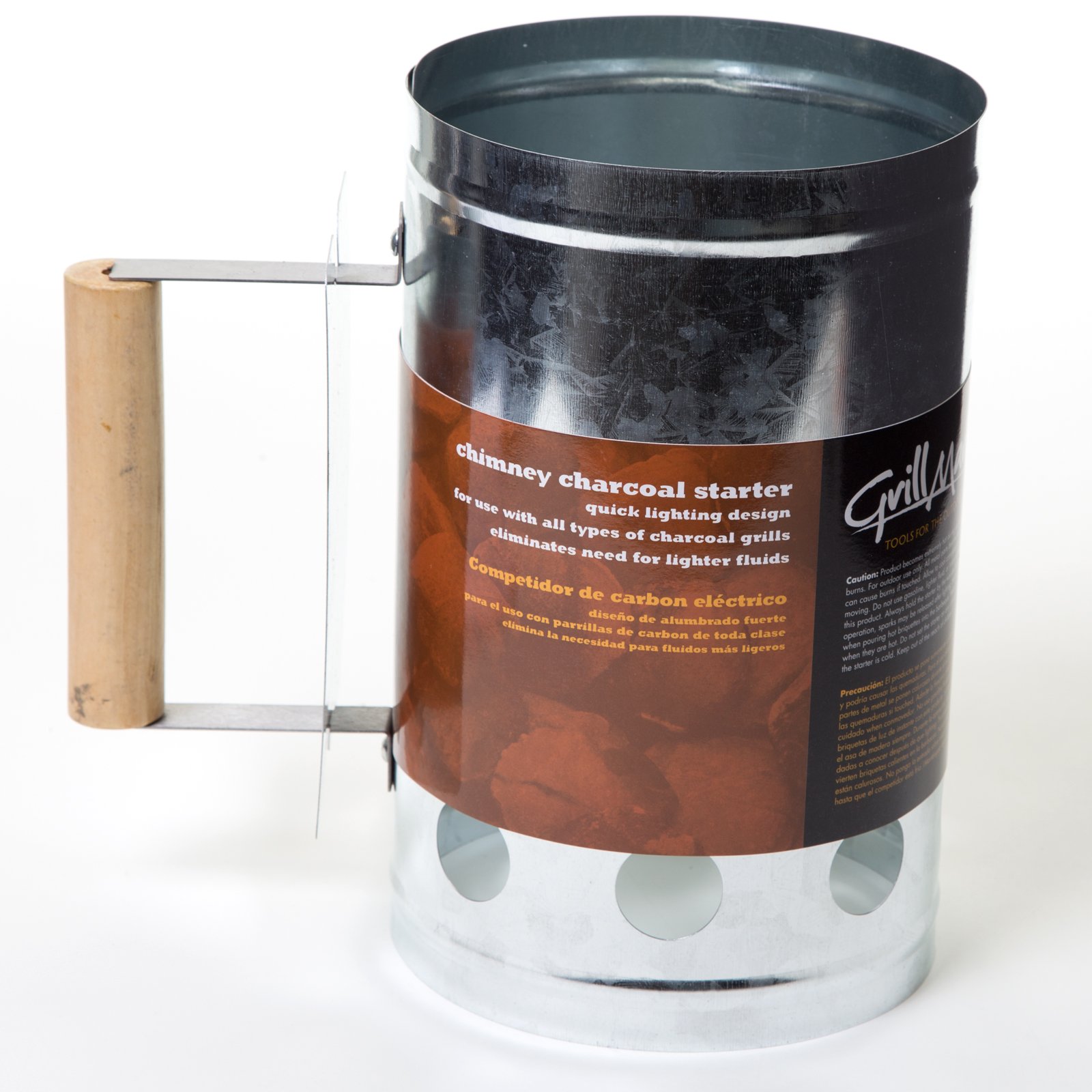 Amazon.com : BBQ-467637 CHIMNEY CHARCOAL STARTER WITH WOODEN