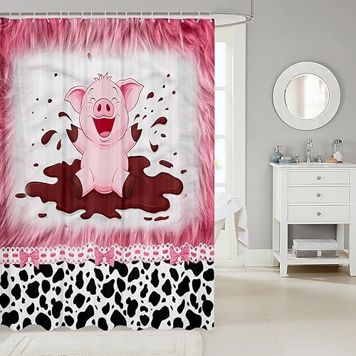 Miniatura 8 de Juego de cortina de ducha con temática musical, juego de ropa de cama con notas voladoras para niños y niñas, estilo musical de amor de corazón,