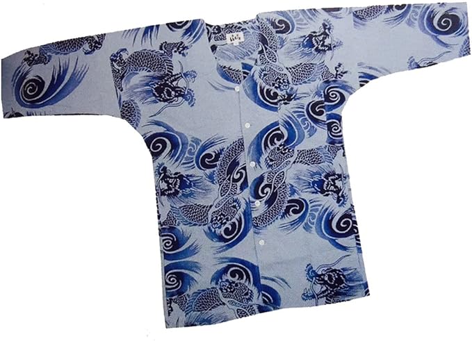 Amazon お祭り 衣装 鯉口シャツ 祭り衣装 粋 祭り シャツ 風神雷神 東京いろは お祭り用品 注染特り衣装 祭岡生地 柄 こいくちシャツ グレー 青 ブルー 男性 メンズ 女性 レディース まつり お祭り 祭り用品 和装下着 通販