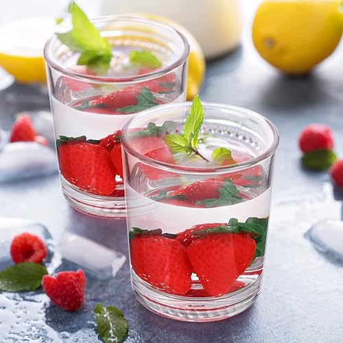 Miniatura 2 de Gerrii Vasos de plástico transparente reutilizables irrompibles para jugos acrílicos, aptos para lavavajillas, vasos de agua de plástico para niños