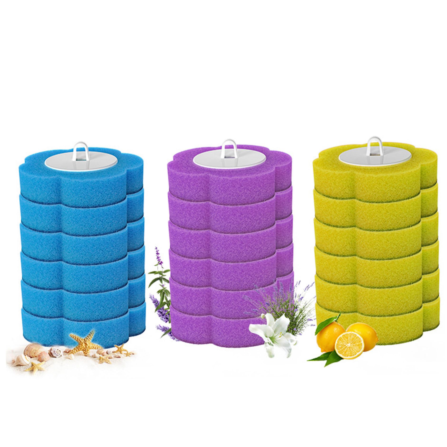 Set Spazzola WC Usa E Getta Con 16 Ricariche, Base E Manico – Sistema Pulizia Toilette Potente Ed Ecologico