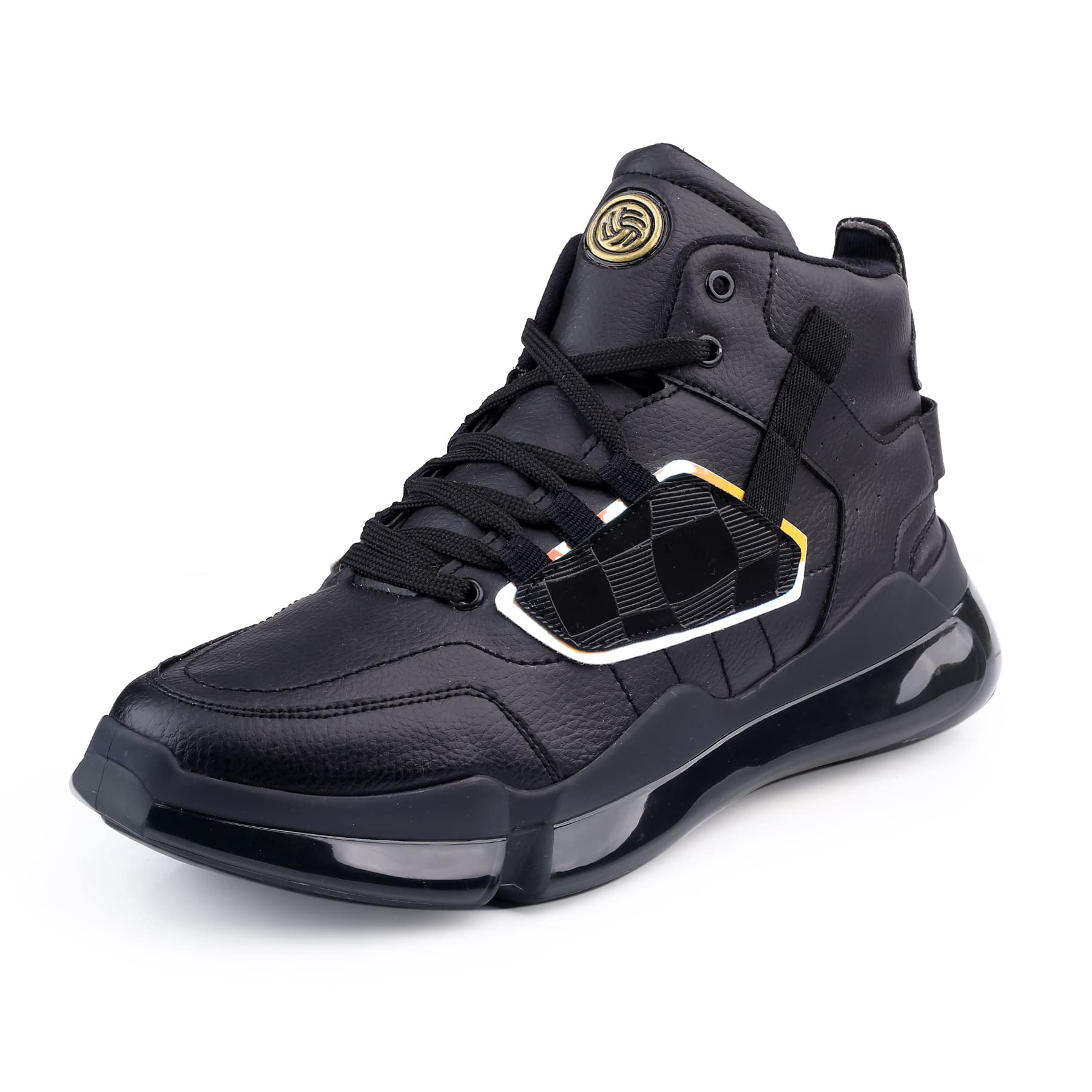 See full amazon price history chart for Bacca Bucci® YODDHA High top Elevated high Street Fashion Sneakers for Men with rebounce Outsole- Black, Size UK10 Bacca Bucci® YODDHA High top Elevated high Street Fashion Sneakers for Men with rebounce Outsole- Black, Size UK10 (B0B4H9V6GD) Amazon Price History, Amazon Price Tracker