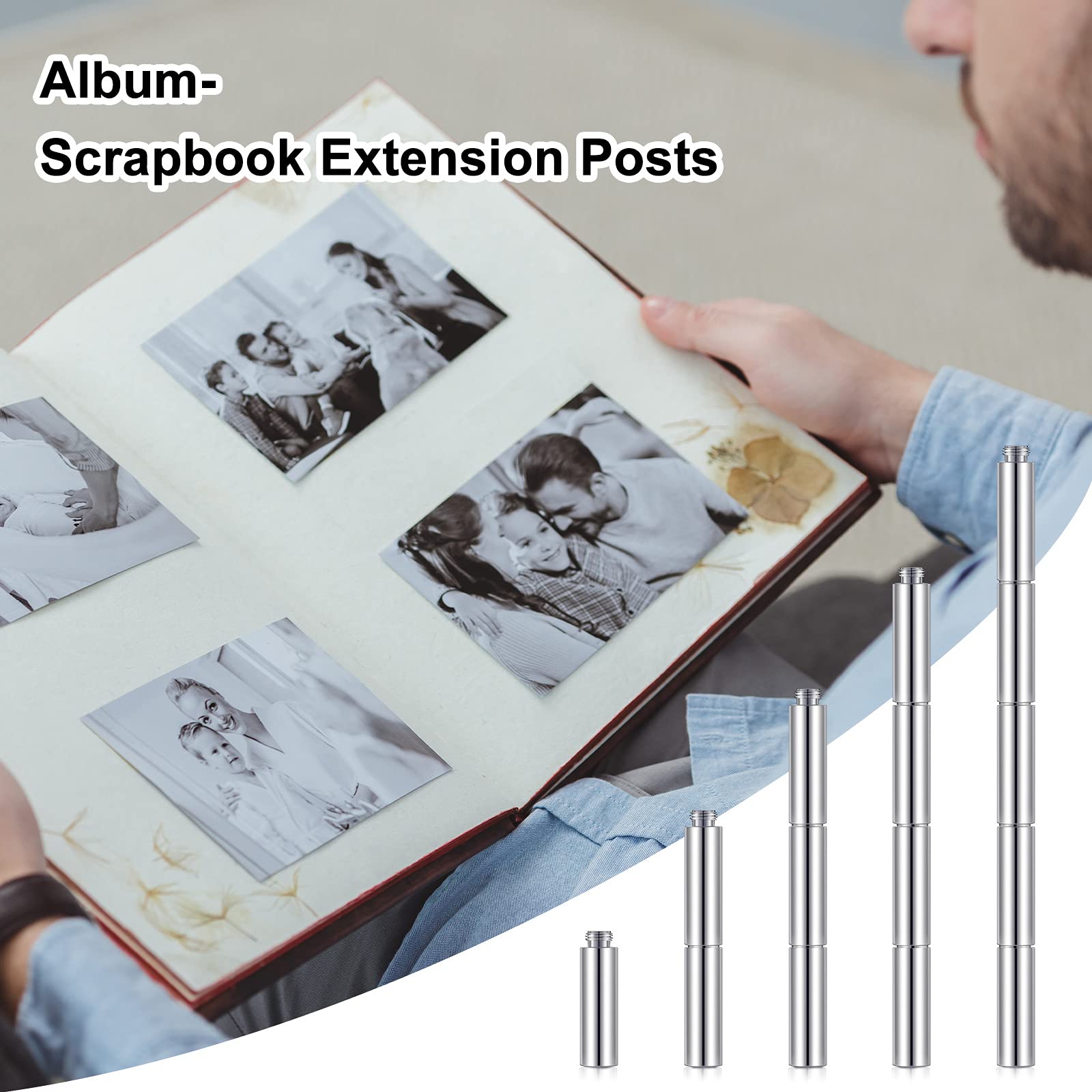 Amazon.co.jp: アルバム スクラップブック 延長ポスト 20ピース 延長